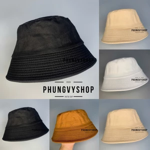 SALE) Nón bamboo bucket trơn form cụp sụp