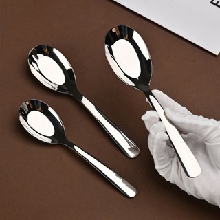 ( M3 ) Muỗng ăn cơm ăn súp dáy tròn M3 inox 304 có 3 size nhỏ trung lớn loại tốt -Thìa Inox