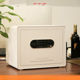 Két sắt mini thông minh Aifeibao HK-30AM vân tay điện tử 2 màu xám, trắng miễn phí vận chuyển