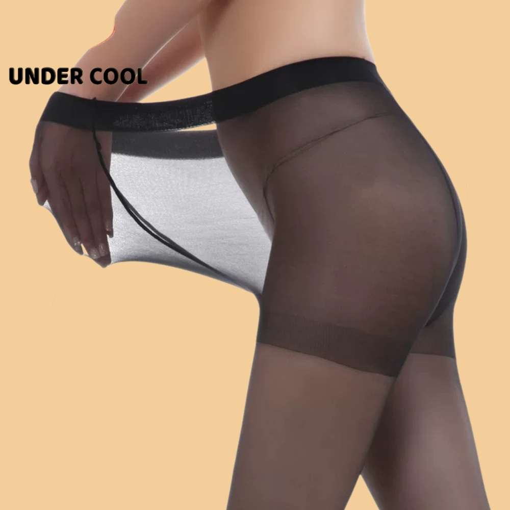 Quần tất giấy da nữ xỏ ngón hở ngón UNDERCOOL, tất 5D siêu mỏng trong suốt tàng hình, siêu dai, che khuyết điểm QT06