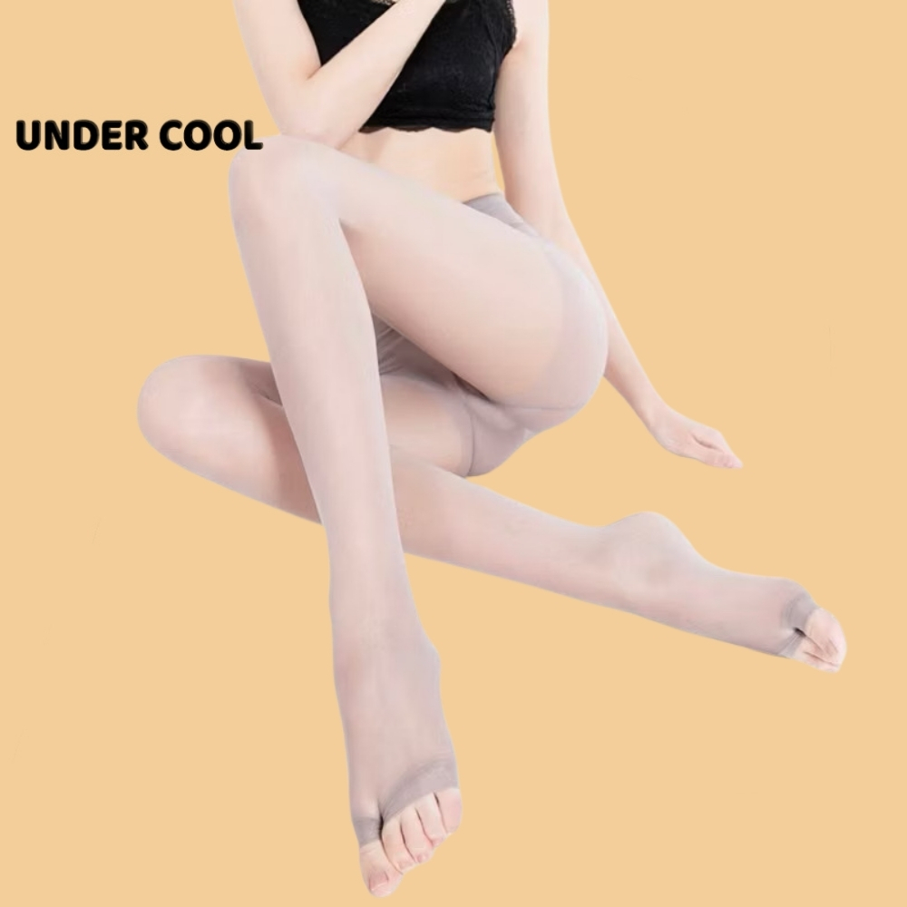 Quần tất giấy da nữ xỏ ngón hở ngón UNDERCOOL, tất 5D siêu mỏng trong suốt tàng hình, siêu dai, che khuyết điểm QT06