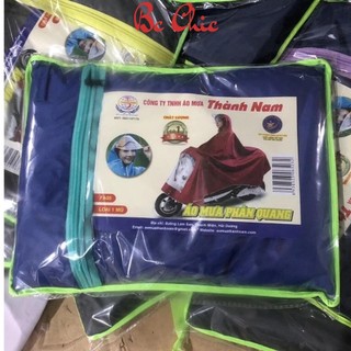 Áo mưa phản quang đi xe máy có kính che mưa 1 đầu/2 đầu, áo mưa siêu rộng chống thấm nước tốt BC_CHIC LINGERIE