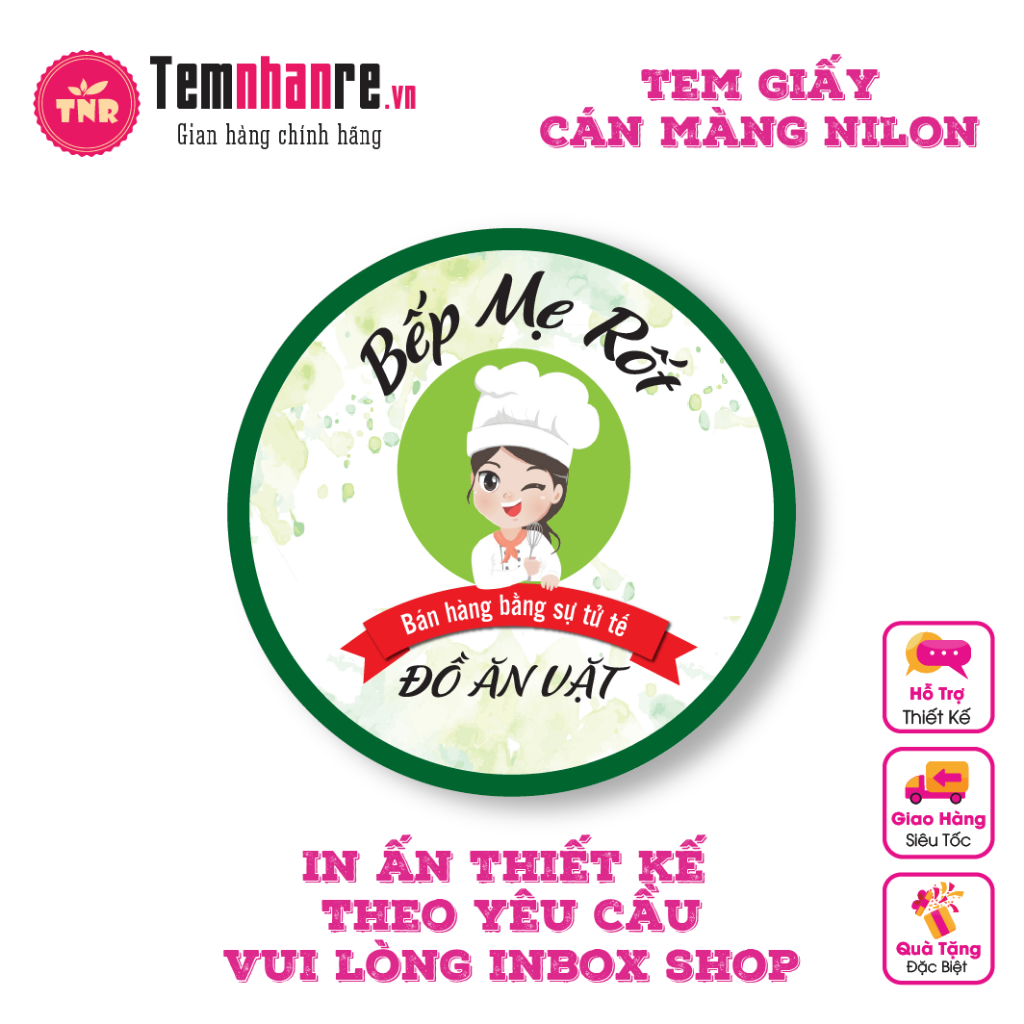 Temnhanre.vn - Combo 500 Cái Sticker, Tem Nhãn Giấy - In Và Thiết Kế ...