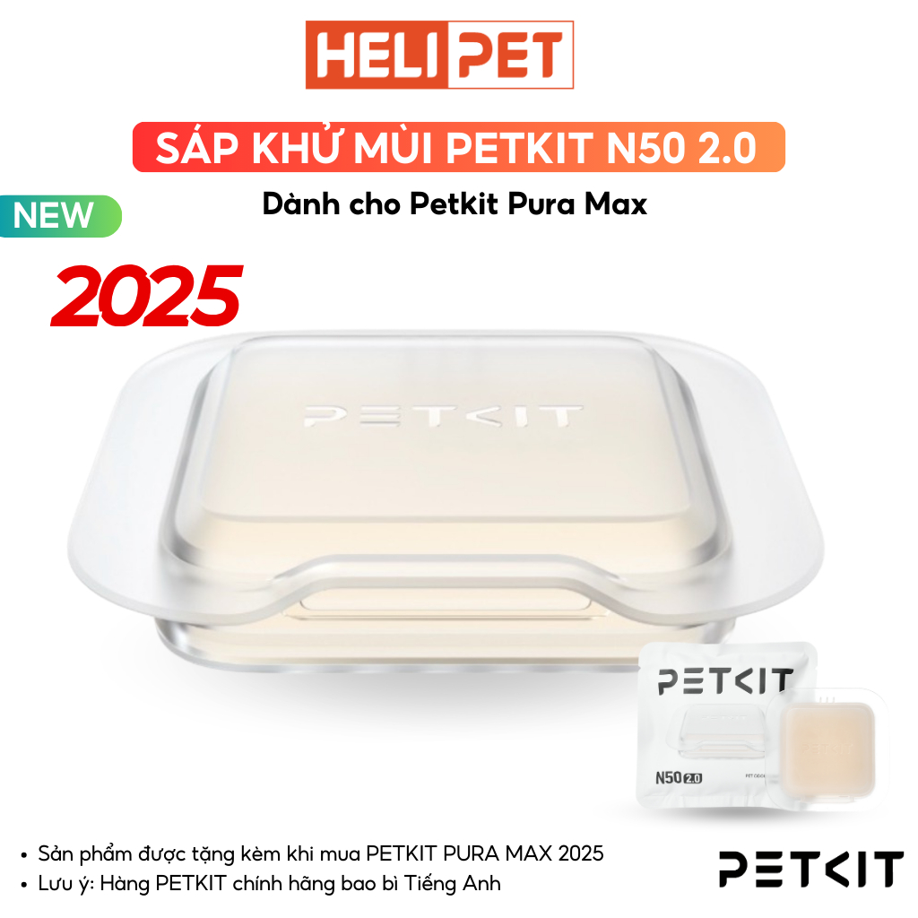 Ảnh [Bao Bì Mới] Sáp khử mùi PETKIT N50 2.0 Dùng cho máy dọn vệ sinh tự động PETKIT Pura Max - HeLiPet 2