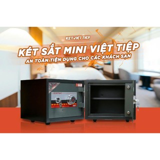 Két sắt mini chống cháy khóa cơ K68BLN nặng 40kg thép đúc đặc hàng Việt Tiệp bảo hành 5 năm