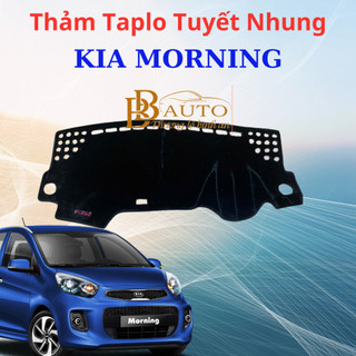 Thảm Taplo Ô Tô KIA Morning Tuyết Nhung Cao Cấp Xe nhập bản 2011, 2013-2020, 2021 - 2024 chống nóng, nắng taplo
