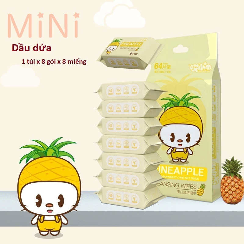 Set 8 gói Khăn Ướt Mini