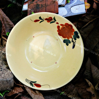 Tô Gốm Size Đại 21cm Vẽ Cá Rồng/Hoa/Gà Xưa/Phết/Chỉ Xanh Loại Đẹp - Gốm Xưa Lái Thiêu Cho Người Hoài Niệm