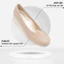 Giày búp bê đế xuồng nữ KOSU 20601 độn gót siêu nhẹ 5,5cm, giày công sở siêu êm chính hãng Nhật Bản