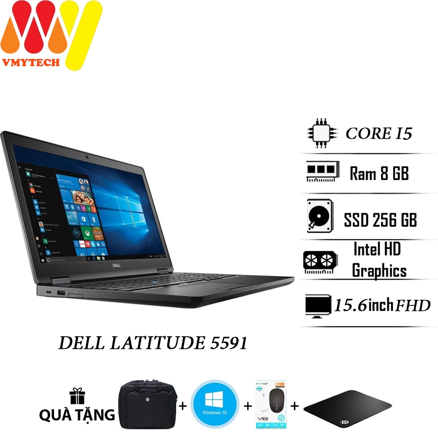 Laptop Dell 5591 dùng cho văn phòng, sinh viên lướt 99%, Core i5, Ram ...