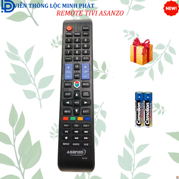 REMOTE ĐIỀU KHIỂN TIVI ASANZO SMART XLL24 - điều khiển TV Asanzo - Tặng ...