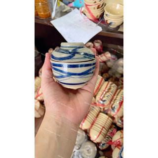 Thố Võng Xanh Đựng Gia Vị - Hủ Chanh Ớt - Chưng Yến - Gốm Cao Cấp Men Đẹp-  Gốm Xưa Cho Người Hoài Niệm