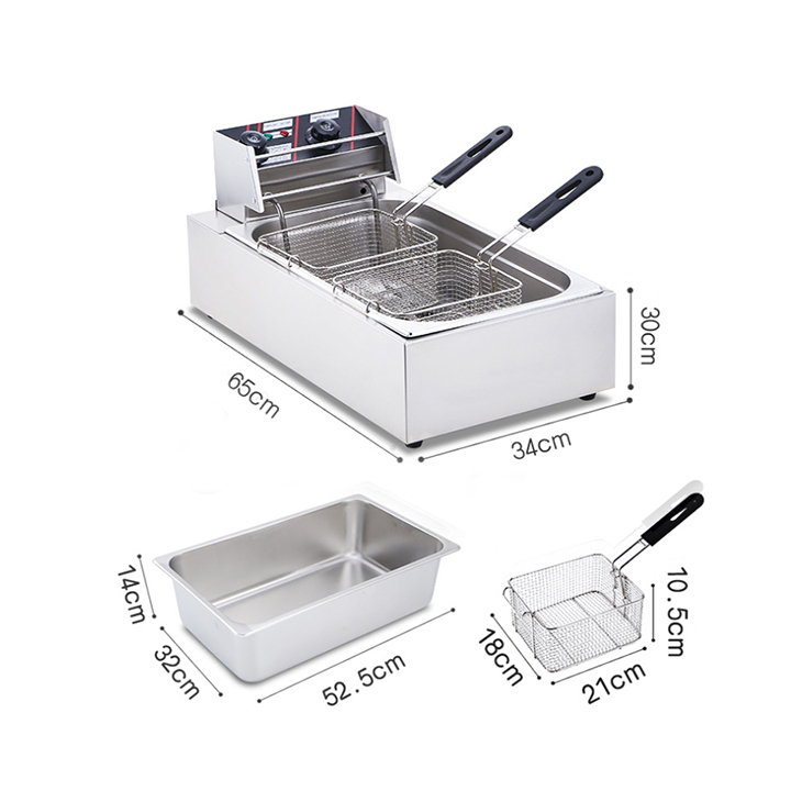 Bếp chiên nhúng 12l SUNNY 3000W hệ thống gia nhiệt kép nóng nhanh, sôi mạnh