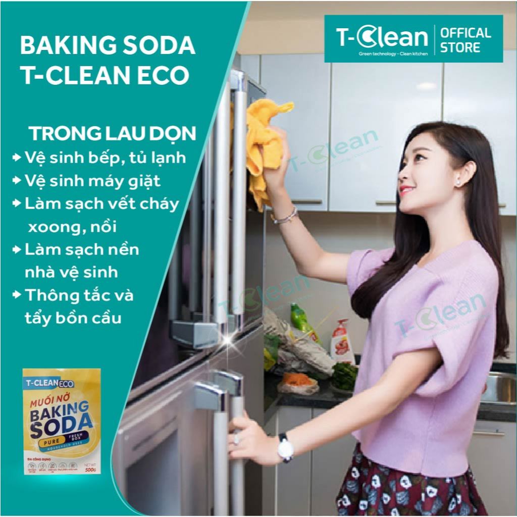 Baking Soda Pure T-Clean 700g tẩy rửa đa năng, khử mùi, làm sạch hiệu quả đa bề mặt