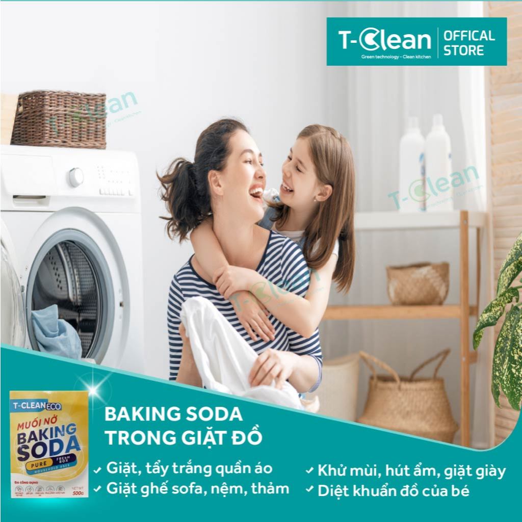 Baking Soda Pure T-Clean 700g tẩy rửa đa năng, khử mùi, làm sạch hiệu quả đa bề mặt
