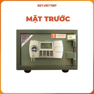 Két sắt mini chống cháy K408-DT khóa điện tử loại nhỏ đặt vừa trong tủ, báo động chống trộm cao cấp Việt Tiệp