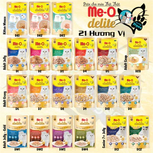 Pate Me-o Delite gói - Thức ăn mèo nội địa Thái Lan 70g ___ Me-O DELITE gói 70g _