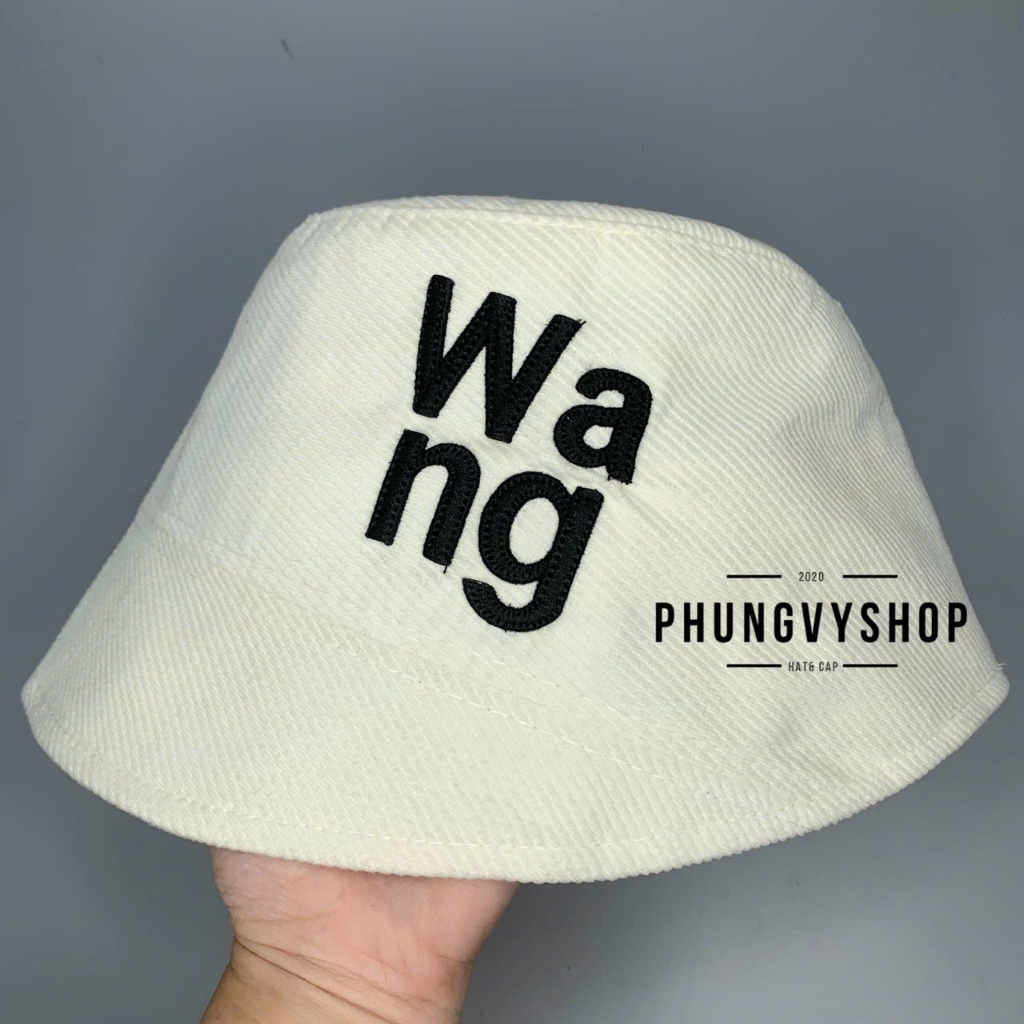 (SALE) Mũ CỤP Nhung mềm bucket tai bèo vành unisex phong cách hàn quốc Phungvyshop- Nón Sụp VÁ VÀNH Thêu WANG