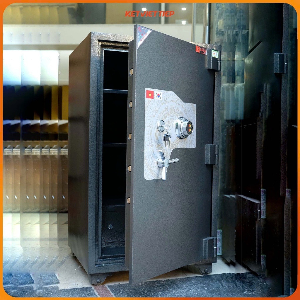 Két Sắt Ngân Hàng Két Sắt Việt Tiệp Cỡ Lớn KCC260 Khóa Cơ Đổi Mã Chống Cháy Chống Nạy Phá Miễn Ship Toàn Quốc