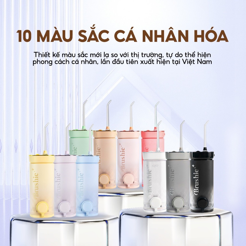 Ảnh Tăm nước brushie thập sắc bản cải tiến làm sạch răng miệng hiệu quả flossie 1