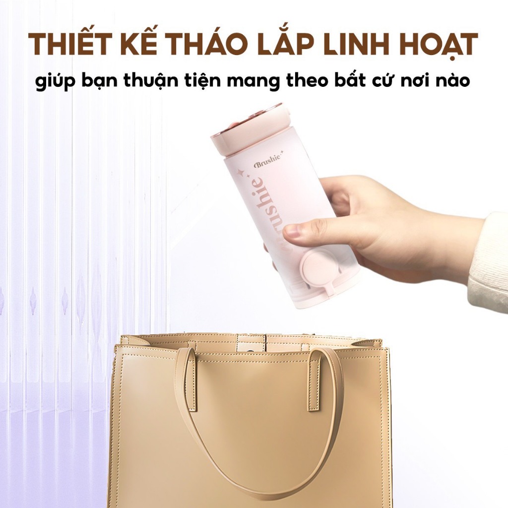 Ảnh Tăm nước brushie thập sắc bản cải tiến làm sạch răng miệng hiệu quả flossie 4