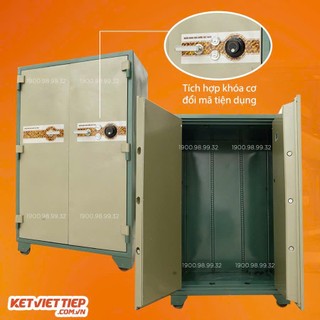 Két Sắt Cỡ Lớn 2 Cánh Cửa Két Ngân Hàng BMEC K760 Khóa cơ đổi mã (Miễn Phí Giao Hàng)