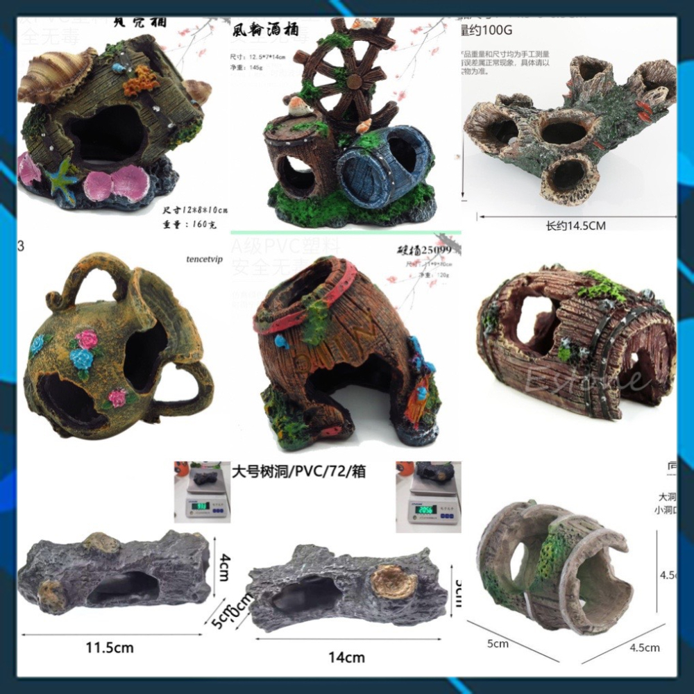 Mô Hình Thùng Gỗ Mục, Hang Rỗng Trang Trí Bể Cá | Shopee Việt Nam