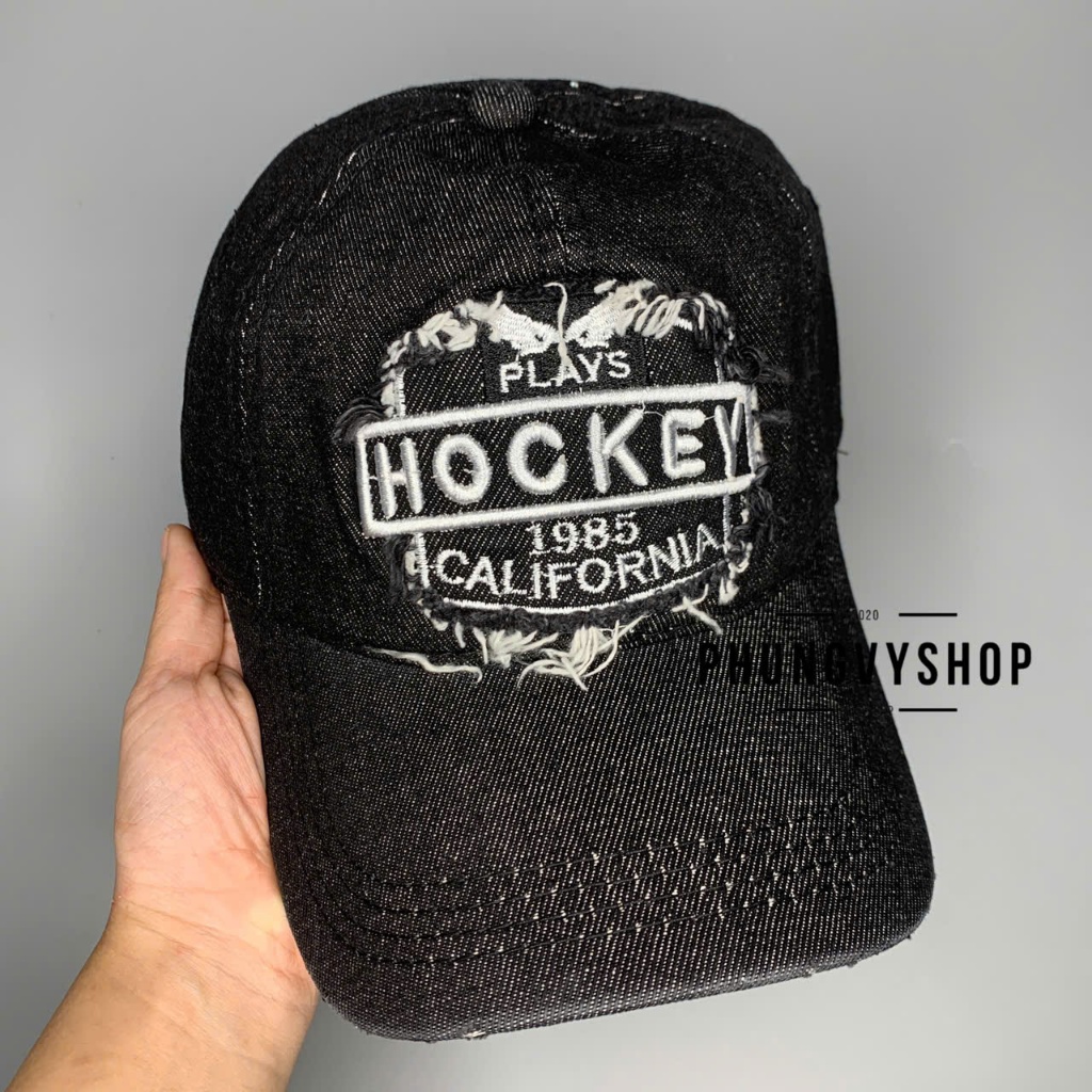 Mũ LƯỠI TRAI unisex ulzzang cực hot nam nữ - KÉT JEAN HOCKEY - nón kết basic đơn giản