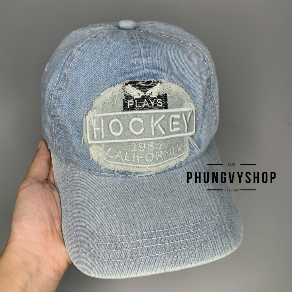Mũ LƯỠI TRAI unisex ulzzang cực hot nam nữ - KÉT JEAN HOCKEY - nón kết basic đơn giản