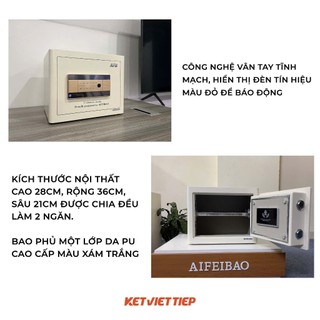 Két sắt vân tay thông minh Aifeibao HK-A1/D-30HM báo động chống trộm về Smartphone