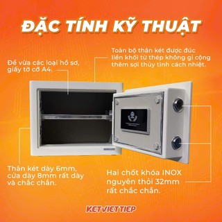 Két sắt vân tay thông minh Aifeibao HK-A1/D-30HM báo động chống trộm về Smartphone