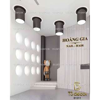 Phông nền giả góc tone trầm nâu, xám, hoạ tiết nội thất sang chảnh
