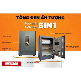 Két Sắt Vân Tay Điện Tử AIFEIBAO HK-M/D-55-AS Nhập Khẩu Chính Hãng
