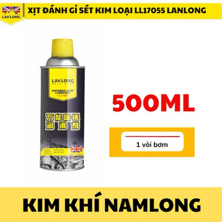 Chai xịt đánh sét gỉ kim loại - Tẩy gỉ sét Inox- Dầu bôi trơn tẩy gỉ sét đa năng chính hãng LANLONG LL17055