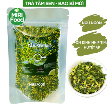 [MIRI FOOD] Trà tâm sen khô (trà tim sen) giúp dễ ngủ, ngủ ngon loại đẹp 100gr