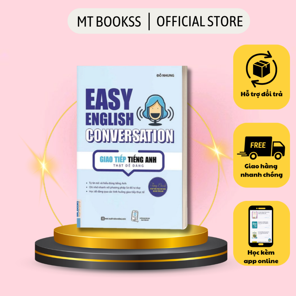 Sách - Easy English Conversation – Giao Tiếp Tiếng Anh Thật Dễ Dàng