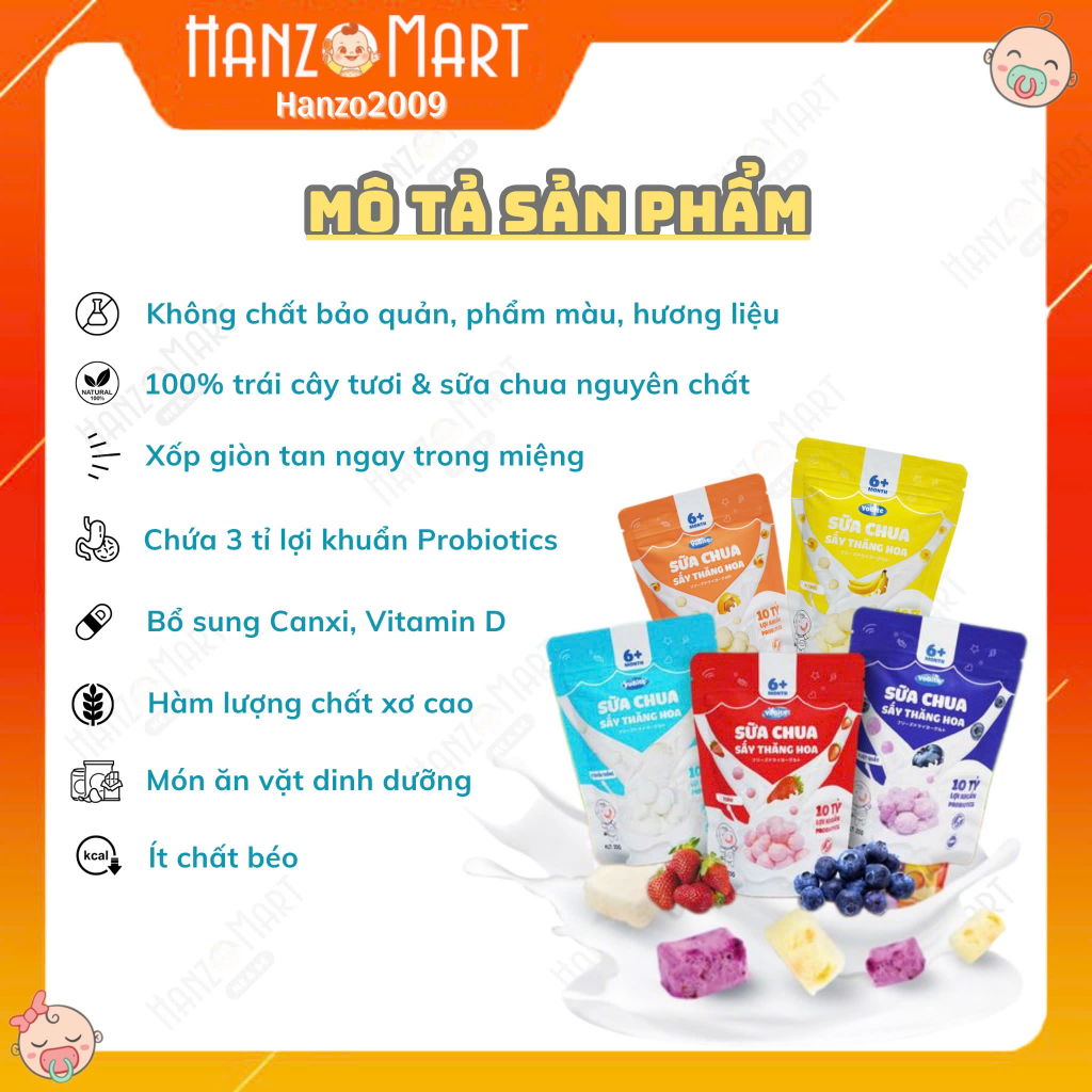 Sữa chua khô cho bé YoBite 6m+