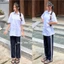Quần 3 sọc đồng phục nam nữ cấp 2 cấp 3 , quần đi học Yến Tee #1004