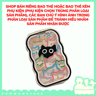 [Sẵn VN] Bao Đựng Thẻ Nhân Viên Dọc Nhựa Mica Trong Suốt Phong Cách Nhân Vật Hoạt Hình Mèo Cat Đáng Yêu Cute