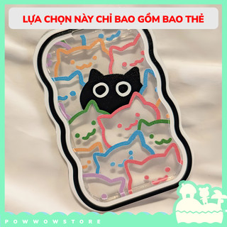 [Sẵn VN] Bao Đựng Thẻ Nhân Viên Dọc Nhựa Mica Trong Suốt Phong Cách Nhân Vật Hoạt Hình Mèo Cat Đáng Yêu Cute