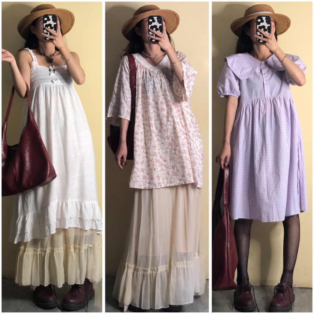 [OUTFITS BY APRIL6] Đầm váy dáng dài vintage no.21