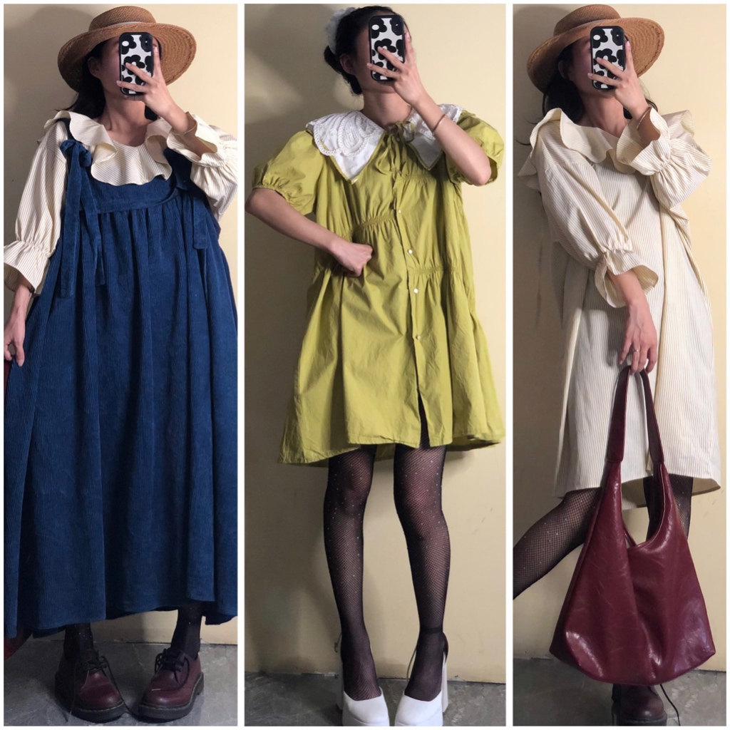 [OUTFITS BY APRIL6] Đầm váy dáng dài vintage no.21