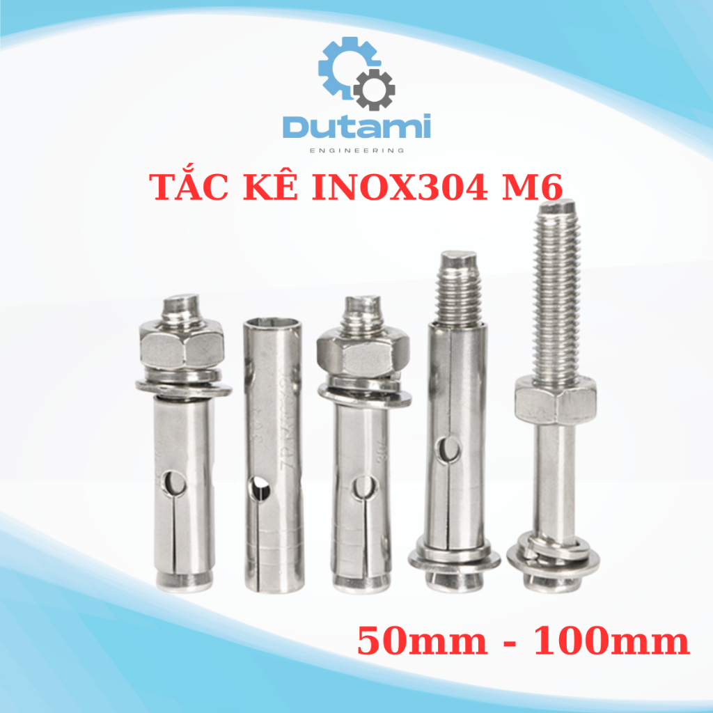 TẮC KÊ INOX BULONG NỞ INOX, NỞ INOX 304 SIZE 6LY 8LY | Shopee Việt Nam