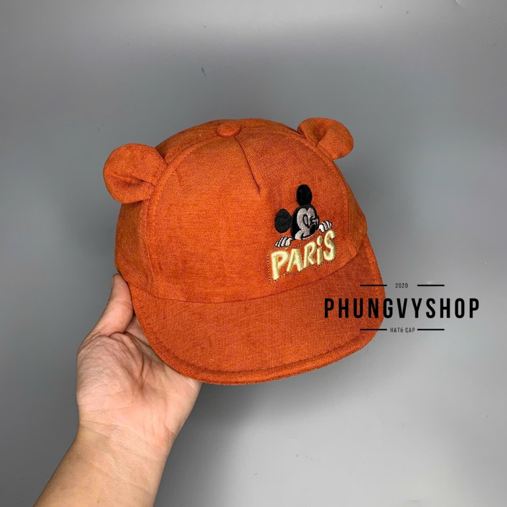 Bé dưới 2 TUỔI/ Mũ lưỡi trai cho bé trai bé gái phungvyshop- Nón trẻ em KẾT nhí CHUỘT KETPARI