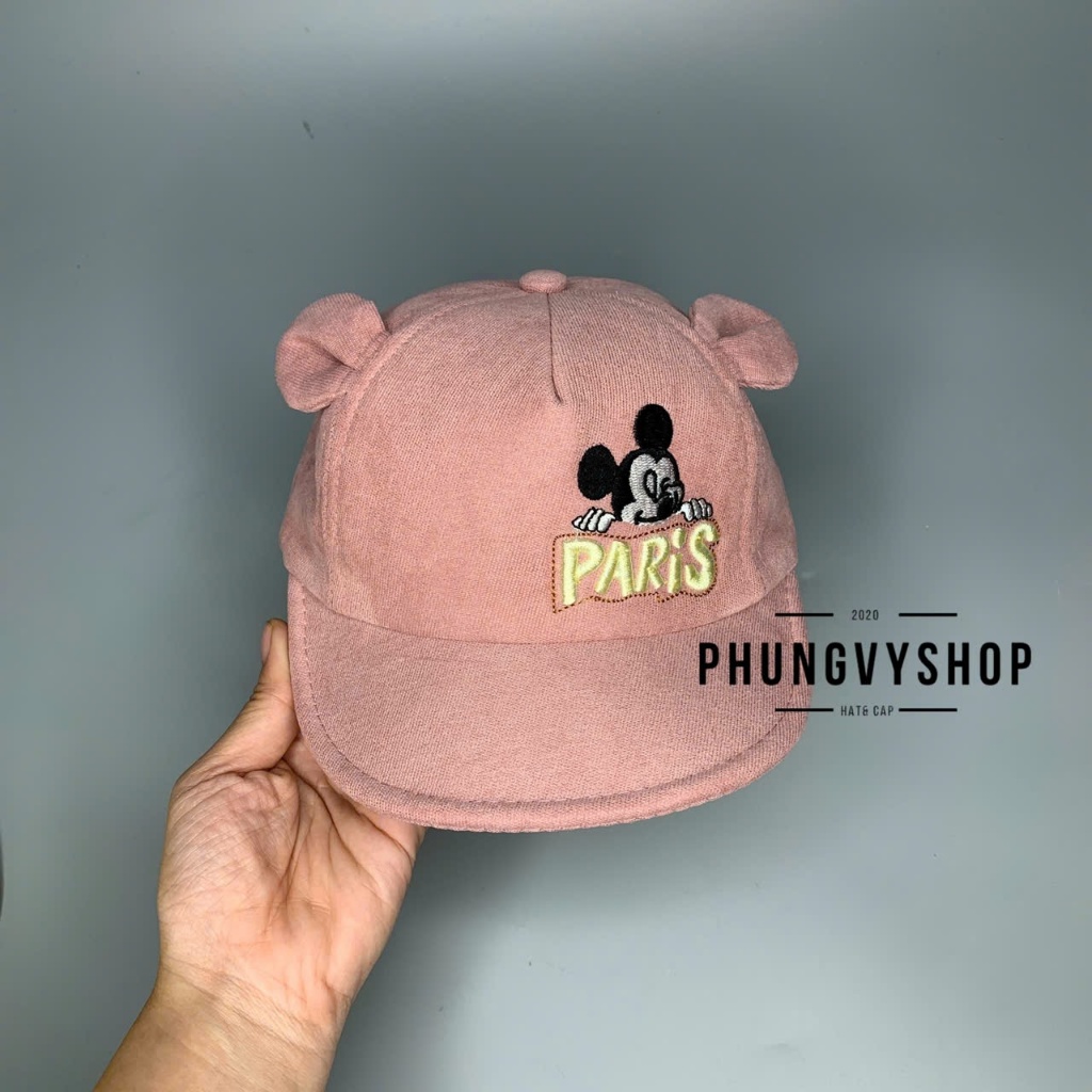 Bé dưới 2 TUỔI/ Mũ lưỡi trai cho bé trai bé gái phungvyshop- Nón trẻ em KẾT nhí CHUỘT KETPARI