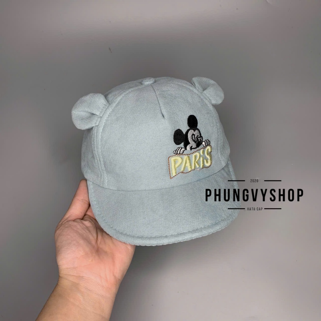 Bé dưới 2 TUỔI/ Mũ lưỡi trai cho bé trai bé gái phungvyshop- Nón trẻ em KẾT nhí CHUỘT KETPARI