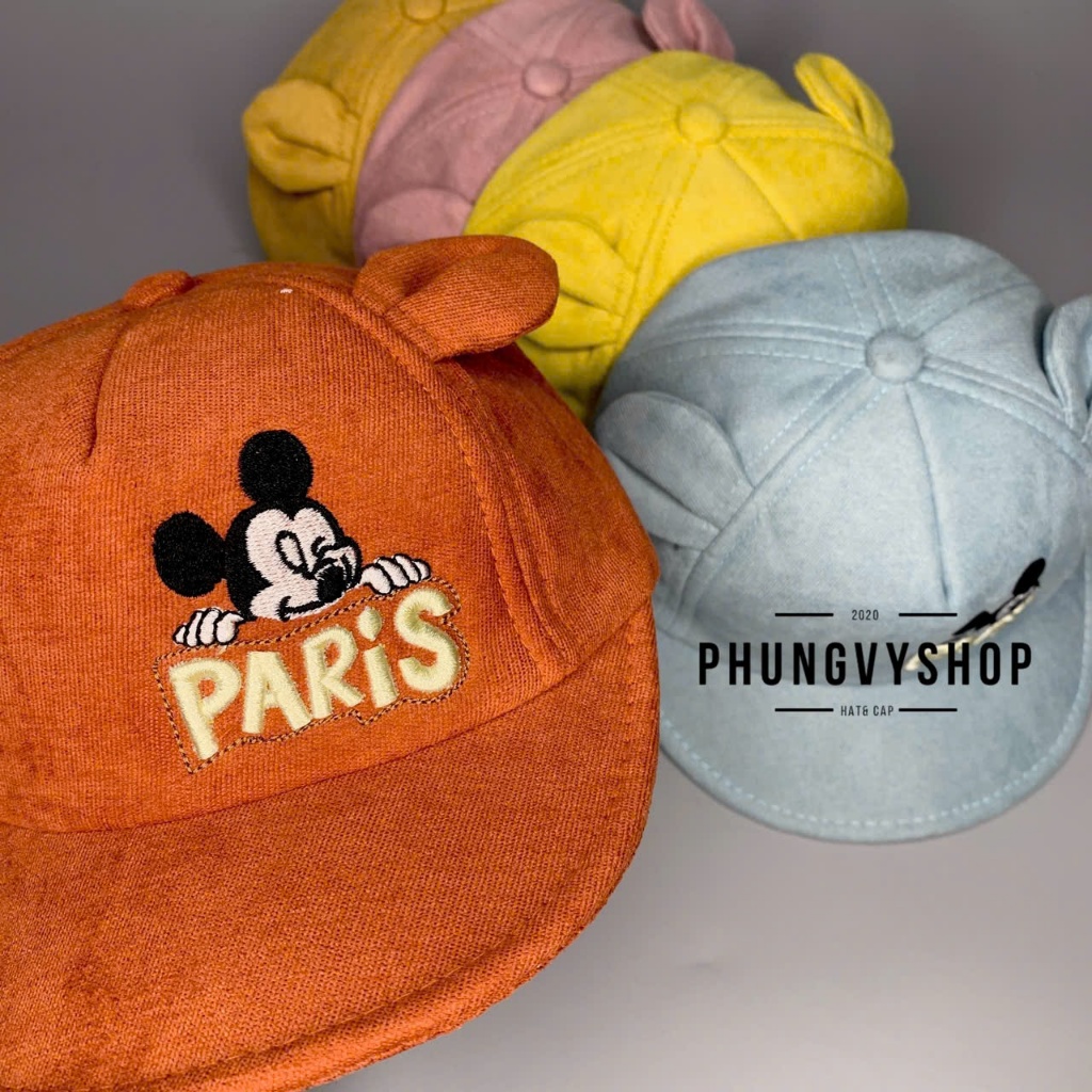 Bé dưới 2 TUỔI/ Mũ lưỡi trai cho bé trai bé gái phungvyshop- Nón trẻ em KẾT nhí CHUỘT KETPARI