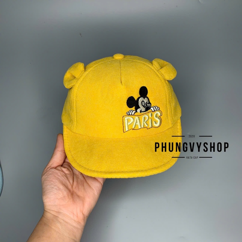 Bé dưới 2 TUỔI/ Mũ lưỡi trai cho bé trai bé gái phungvyshop- Nón trẻ em KẾT nhí CHUỘT KETPARI