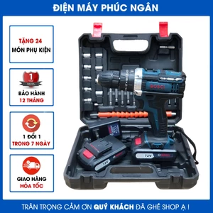 Máy khoan pin, Máy bắn vít 3 chức năng, lõi đồng sử dụng gia đình. Bảo hành máy 6 tháng