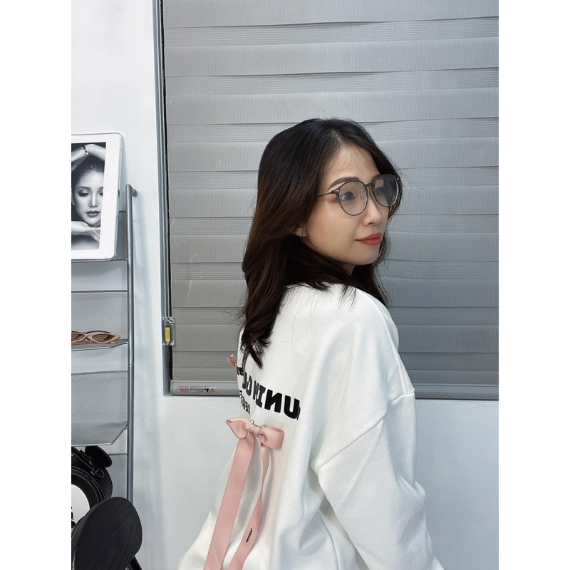 [Tặng kèm GiftBox] Áo Sweater Nơ Hàn Quốc Unim Club Form Unisex Hottrend Vải Nỉ Chân Cua CVC 350Gsm Cao Cấp - ASN